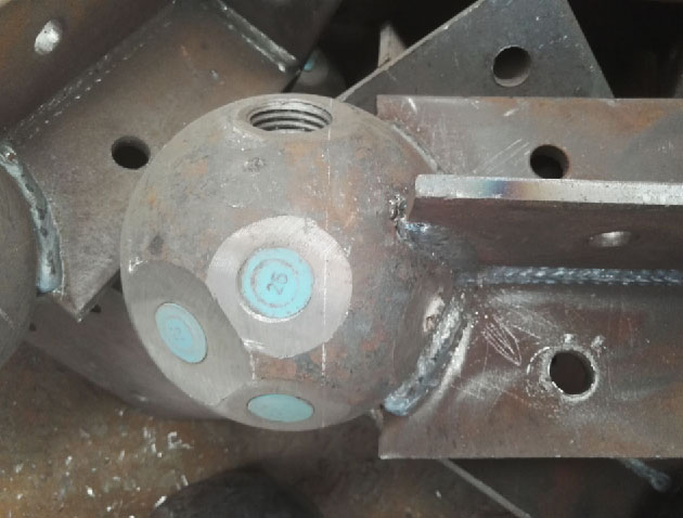 鹤岗螺栓球球塞，网架配件